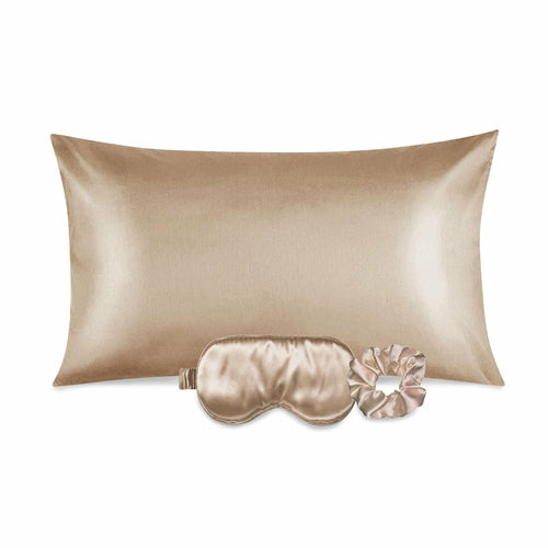 Luxurious Satin Facial and Hair Care Pillowcase, Eye Mask & Scrunchie