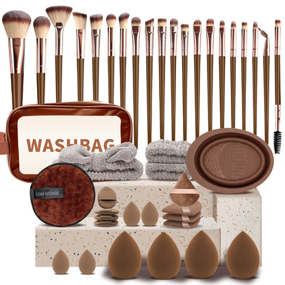 All-in-One Makeup Brush & Reusable Sponge Set