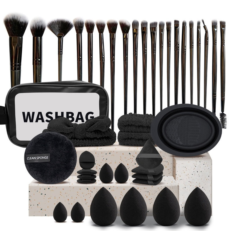 All-in-One Makeup Brush & Reusable Sponge Set