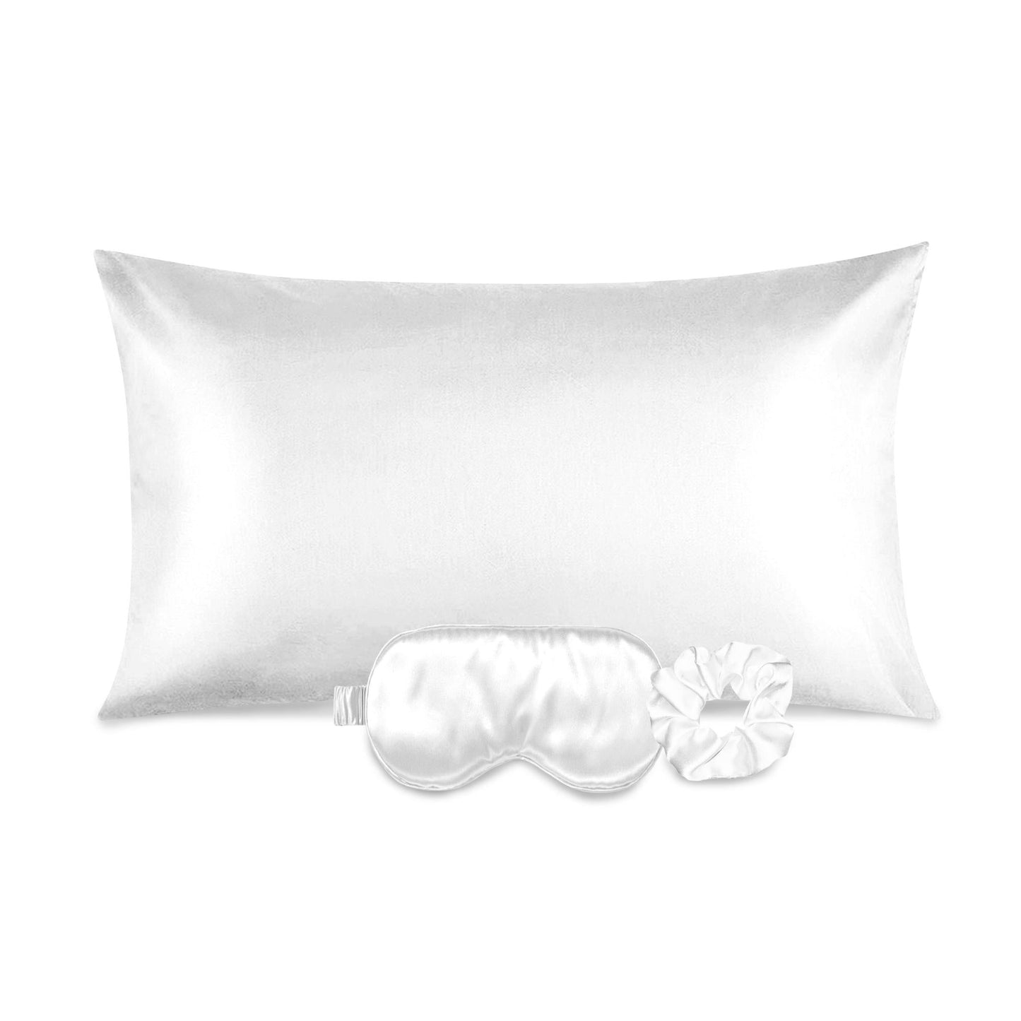 Luxurious Satin Facial and Hair Care Pillowcase, Eye Mask & Scrunchie