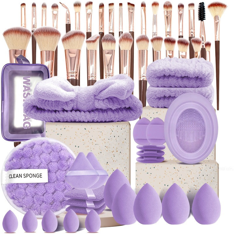 All-in-One Makeup Brush & Reusable Sponge Set