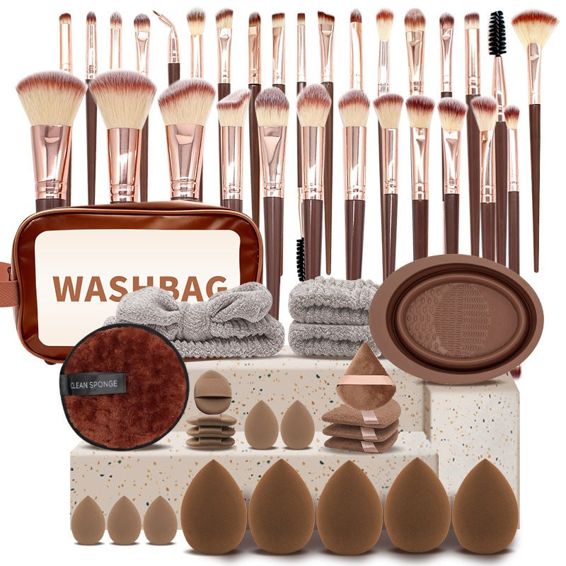 All-in-One Makeup Brush & Reusable Sponge Set