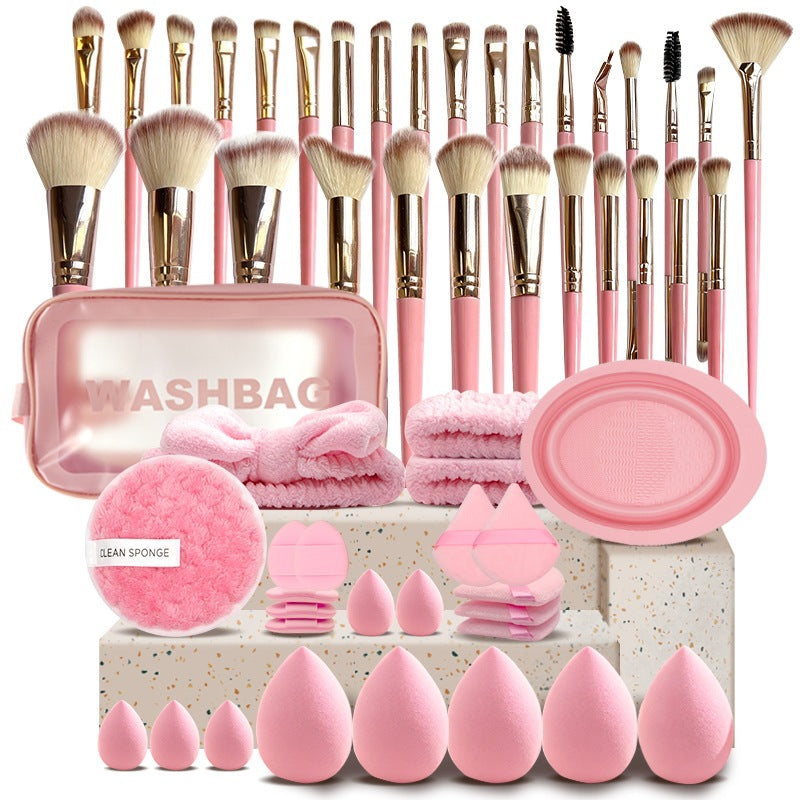 All-in-One Makeup Brush & Reusable Sponge Set