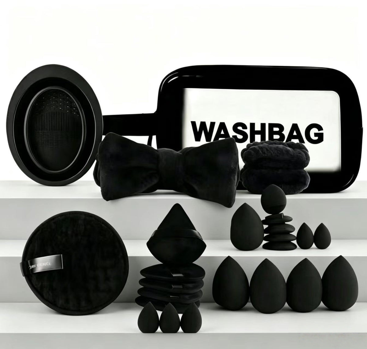 All-in-One Makeup Brush & Reusable Sponge Set