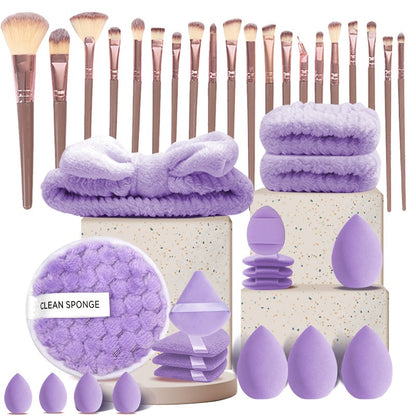 All-in-One Makeup Brush & Reusable Sponge Set