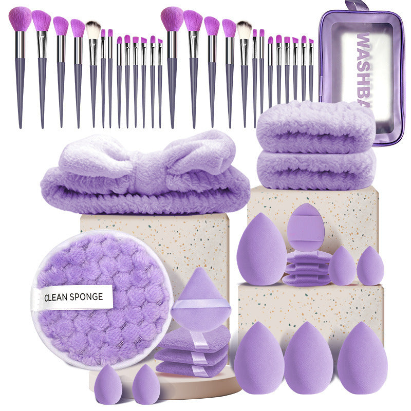 All-in-One Makeup Brush & Reusable Sponge Set