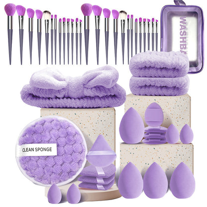 All-in-One Makeup Brush & Reusable Sponge Set