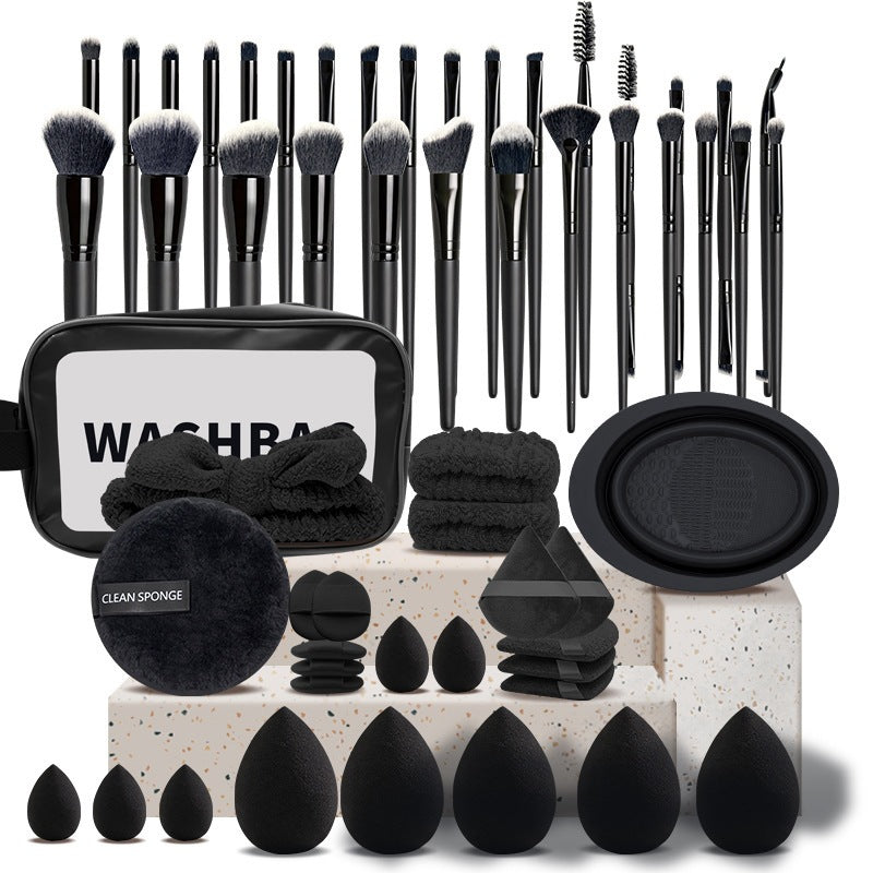 All-in-One Makeup Brush & Reusable Sponge Set