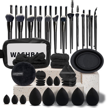 All-in-One Makeup Brush & Reusable Sponge Set