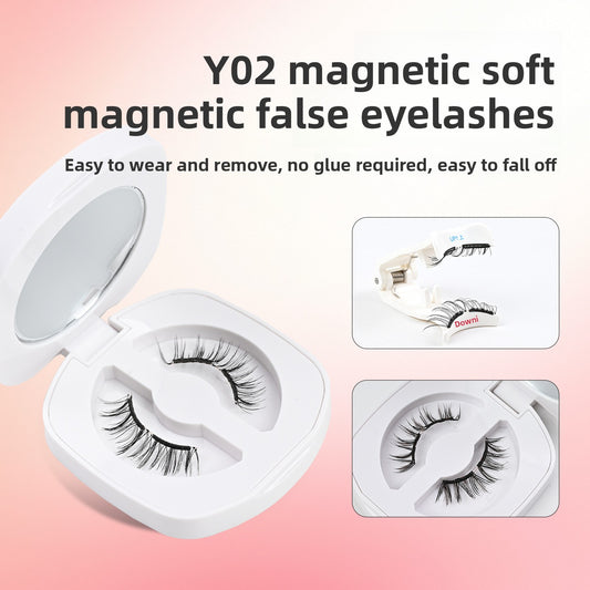 One-piece magnetic false eyelashes