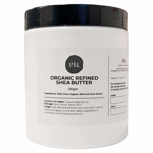 500g Refined Shea Butter Jar - Organic Pure African Karite Moisturiser