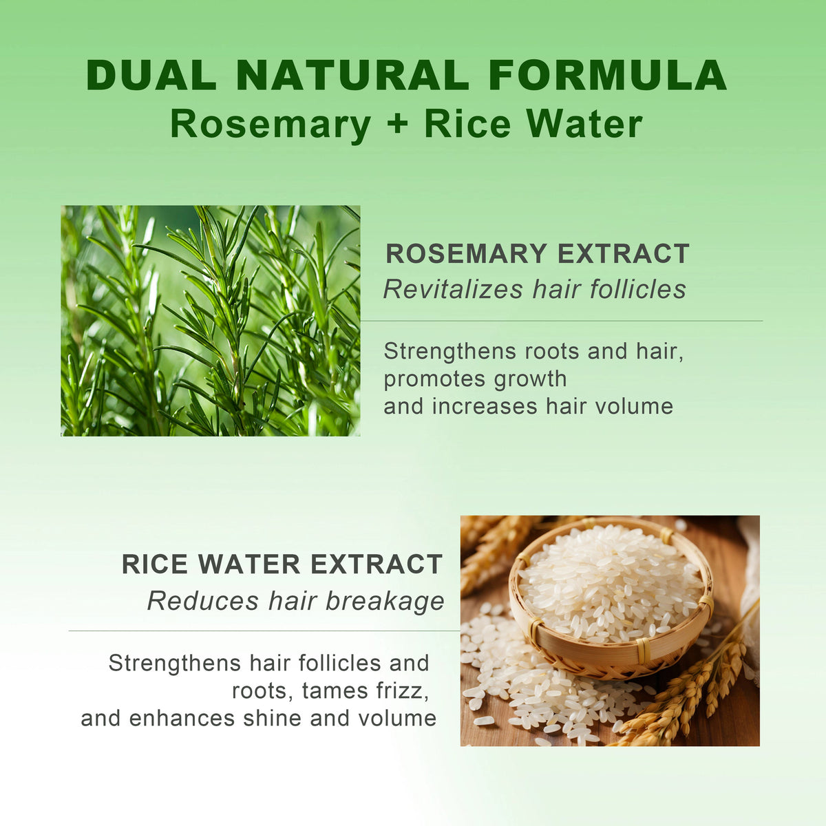 Rosemary & Rice Water Hair Spray (200 ml)