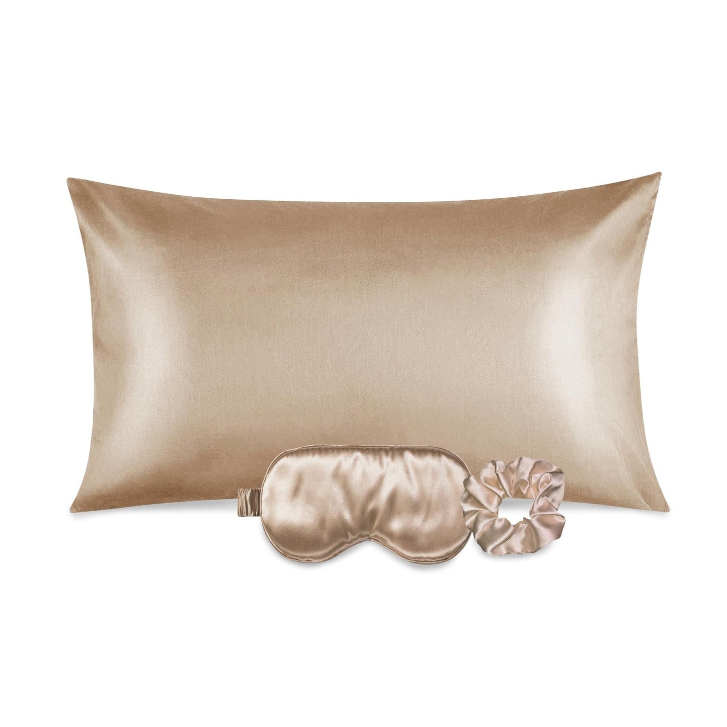 Luxurious Satin Facial and Hair Care Pillowcase, Eye Mask & Scrunchie