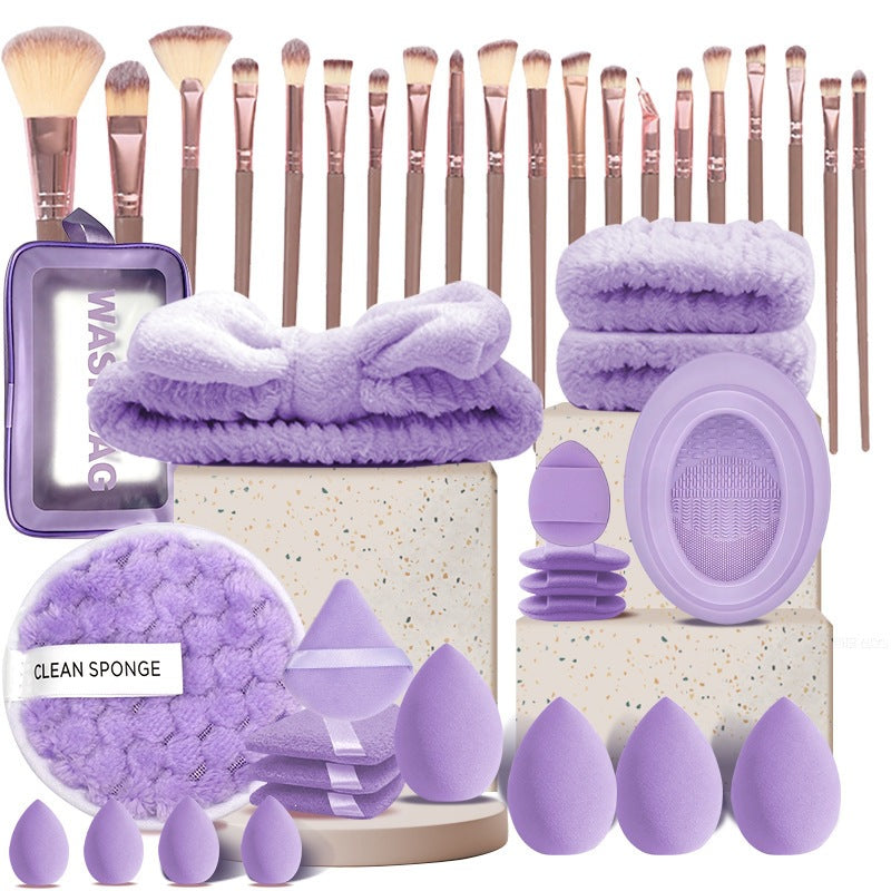 All-in-One Makeup Brush & Reusable Sponge Set