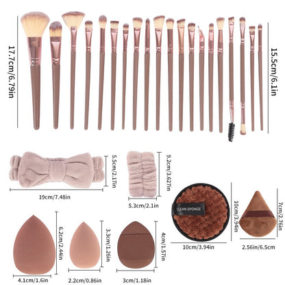All-in-One Makeup Brush & Reusable Sponge Set