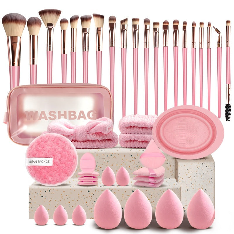 All-in-One Makeup Brush & Reusable Sponge Set