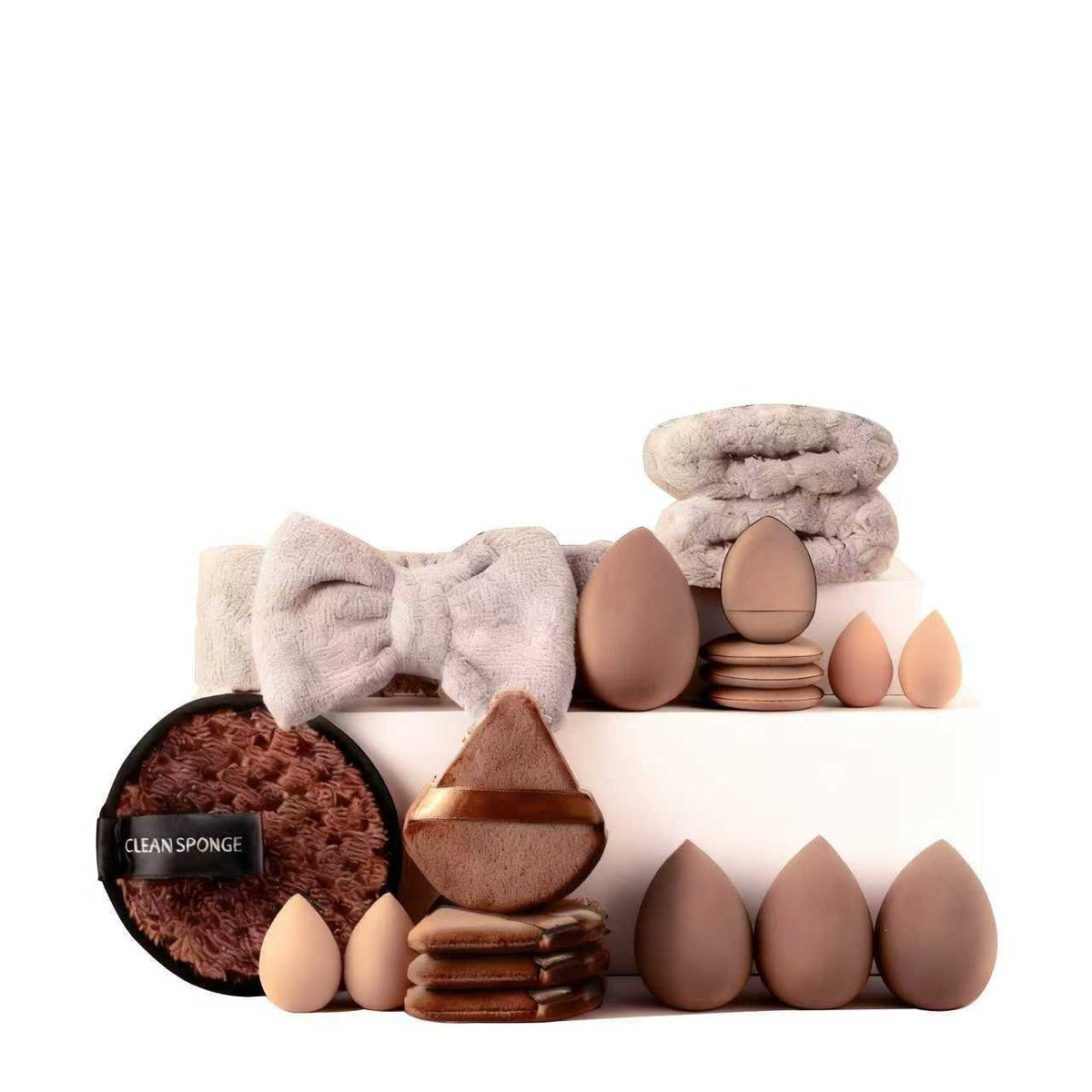 All-in-One Makeup Brush & Reusable Sponge Set