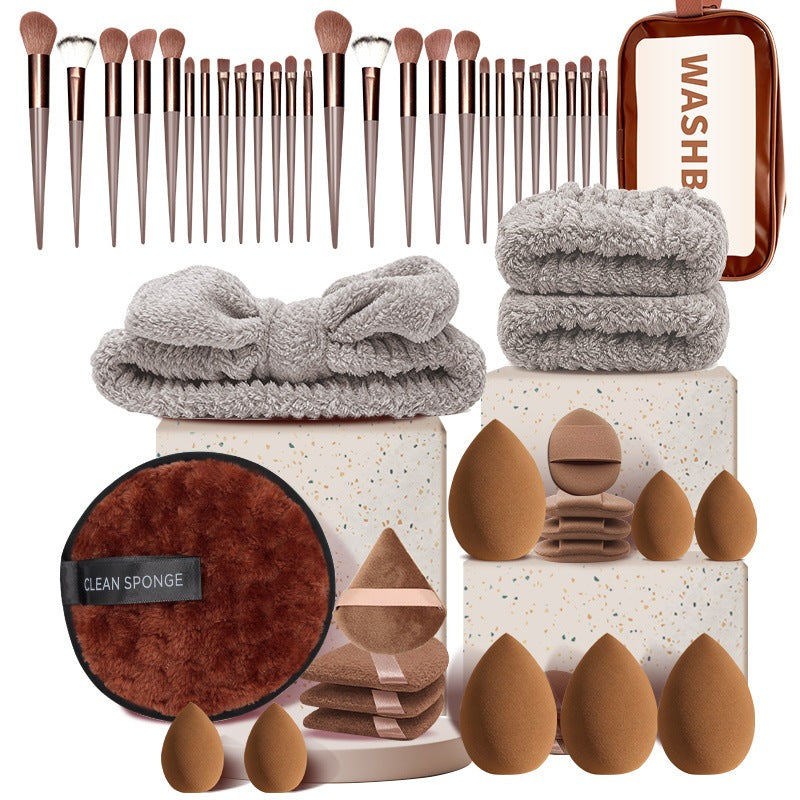 All-in-One Makeup Brush & Reusable Sponge Set