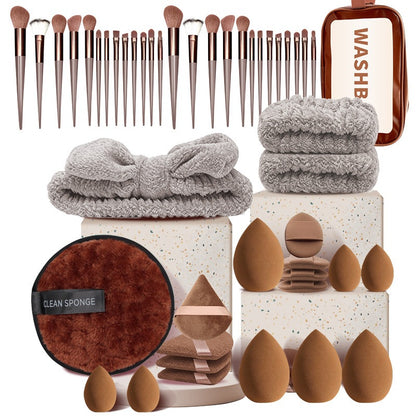 All-in-One Makeup Brush & Reusable Sponge Set